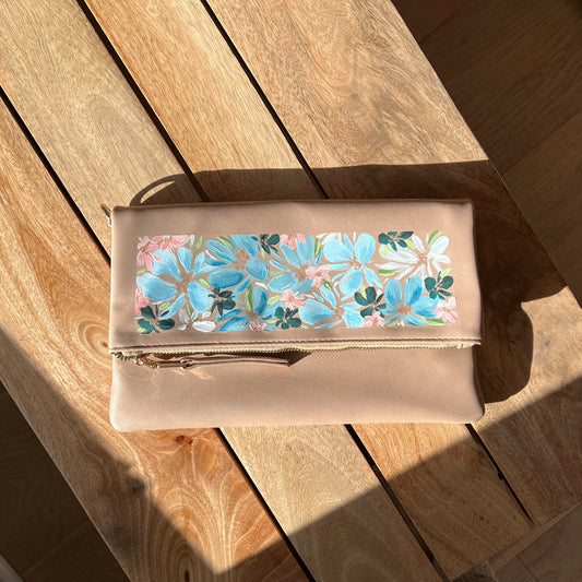 Custom Painted Handbag | Fold Over Style
